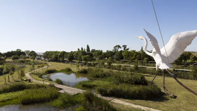Tour panoramique zone gratuite accès libre Terres d'Oiseaux Estuaire